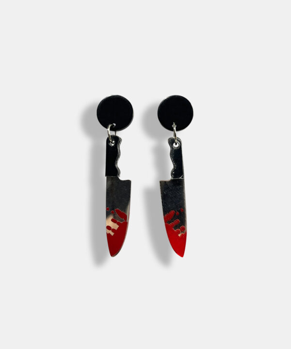 BLOODY KNIFE EARRINGS