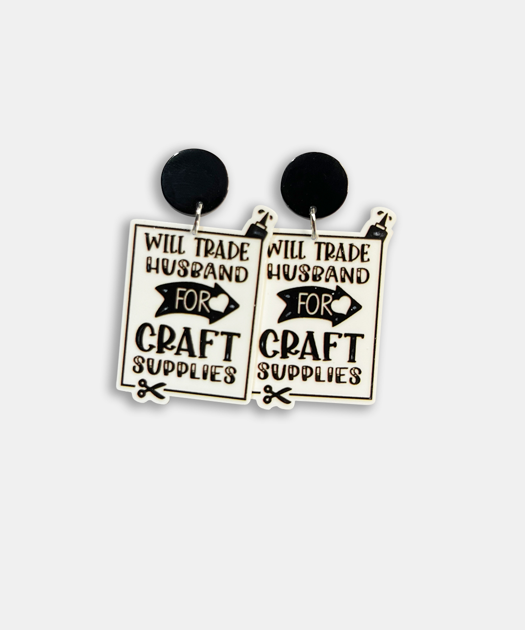 WILL TRADE HUSBAND EARRINGS