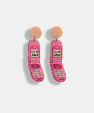 Young Girl Mobile Phone Earrings