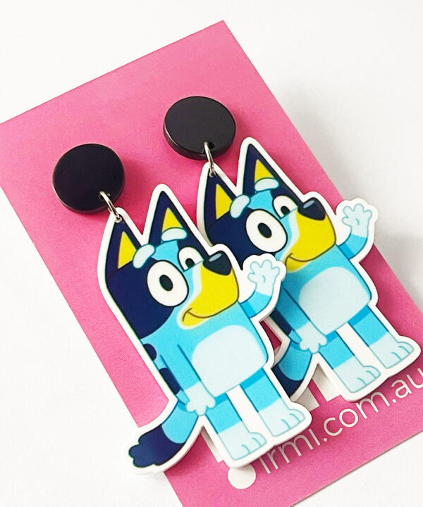 These Bluey-inspired earrings capture the playful and heartwarming spirit of the beloved Australian children's show.