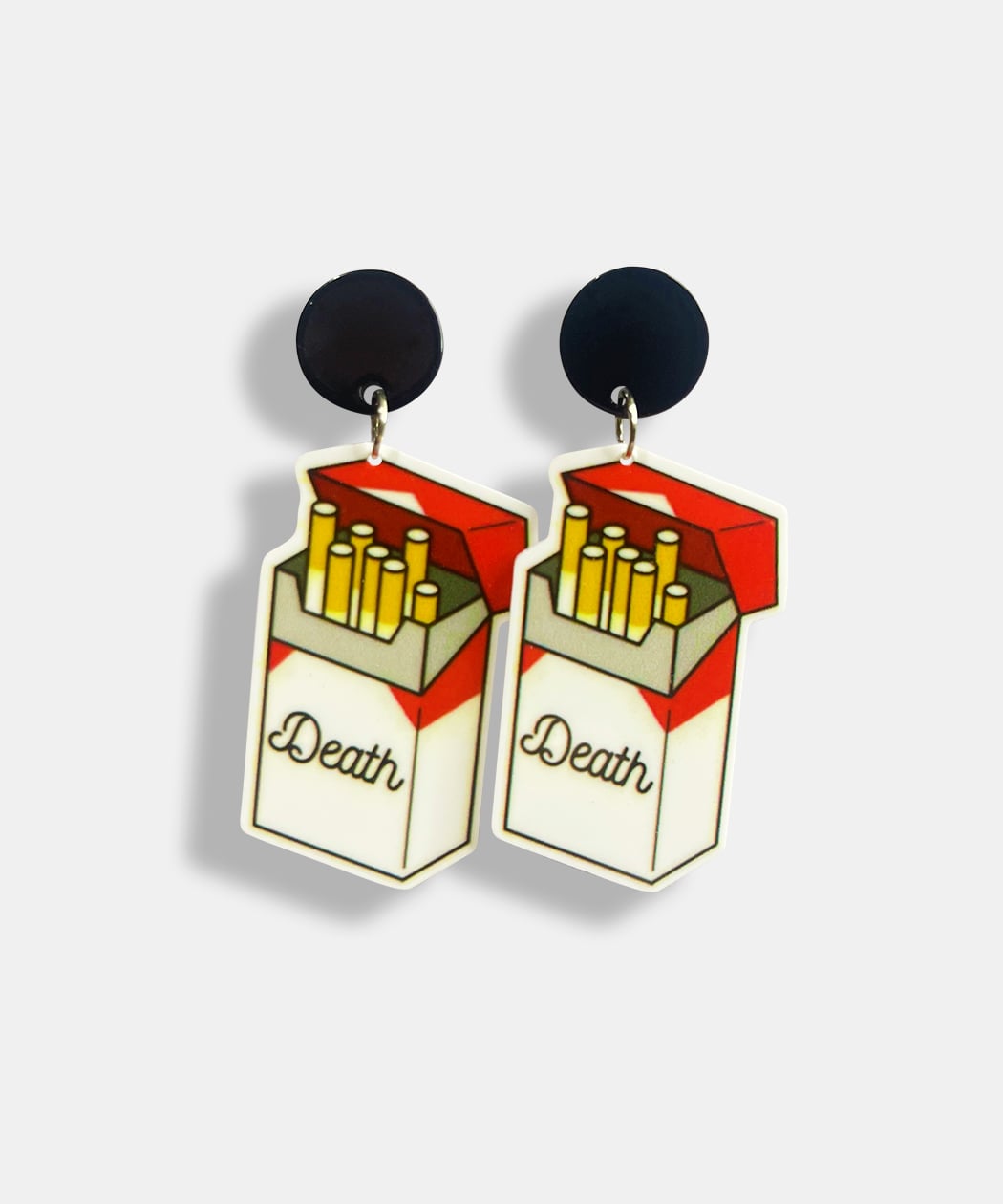 DEATH CIGARETTE EARRINGS